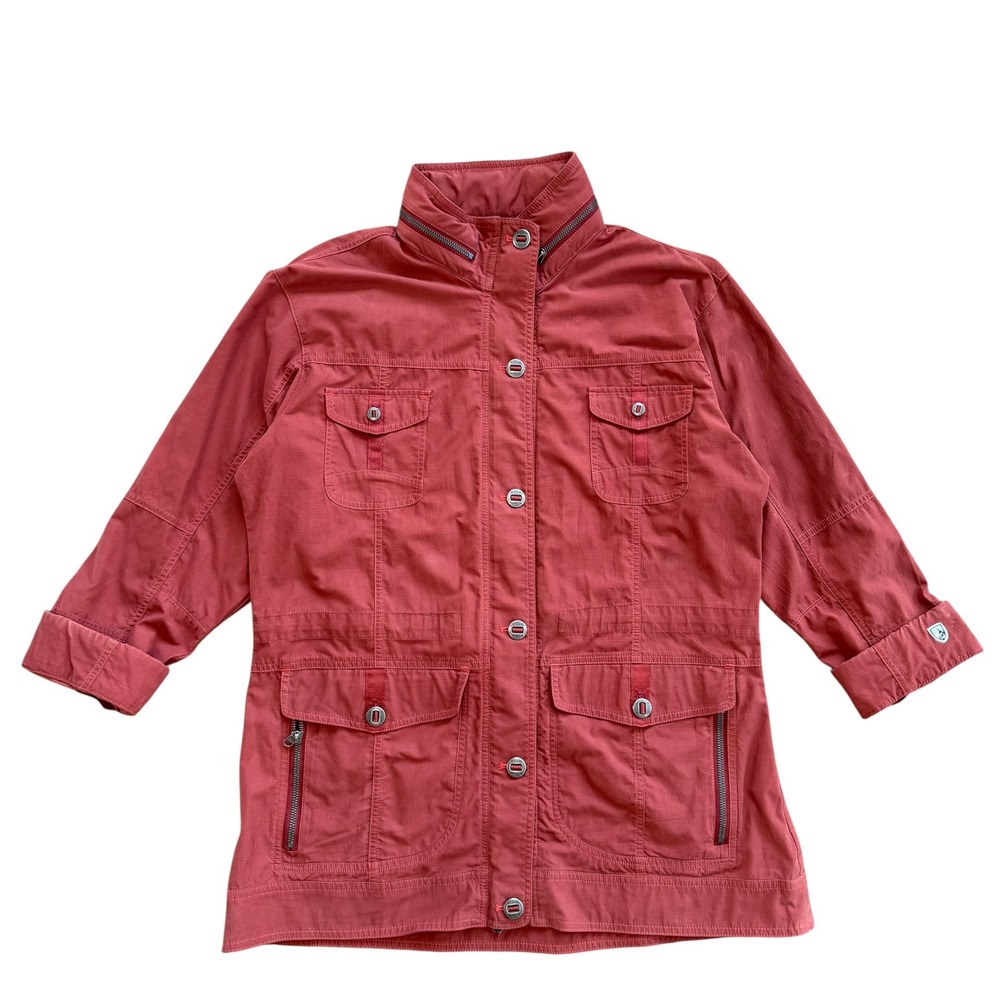 Kuhl Women's Rekon Jacket Womens Red 3/4 Sleeve Outdoor Hiking Coat L
